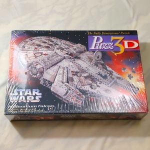 Vintage Star Wars Puzz3D Millennium Falcon Puzzle 1995